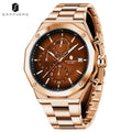 SAPHERO Reloj Cronógrafo Hombre de Cuarzo 5ATM Impermeable Acero Inoxidable con Fecha, Regalo Perfecto para Padre, Esposo, Novio para Navidad, Cumpleaños, San Valentín