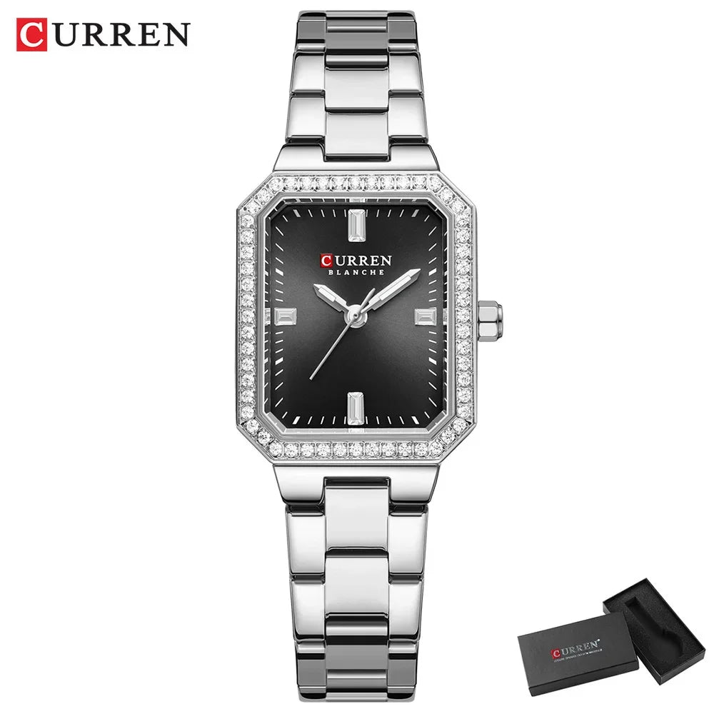 Reloj de pulsera CURREN elegante de cuarzo para mujer, reloj Original de marca superior para mujer, relojes luminosos impermeables de lujo