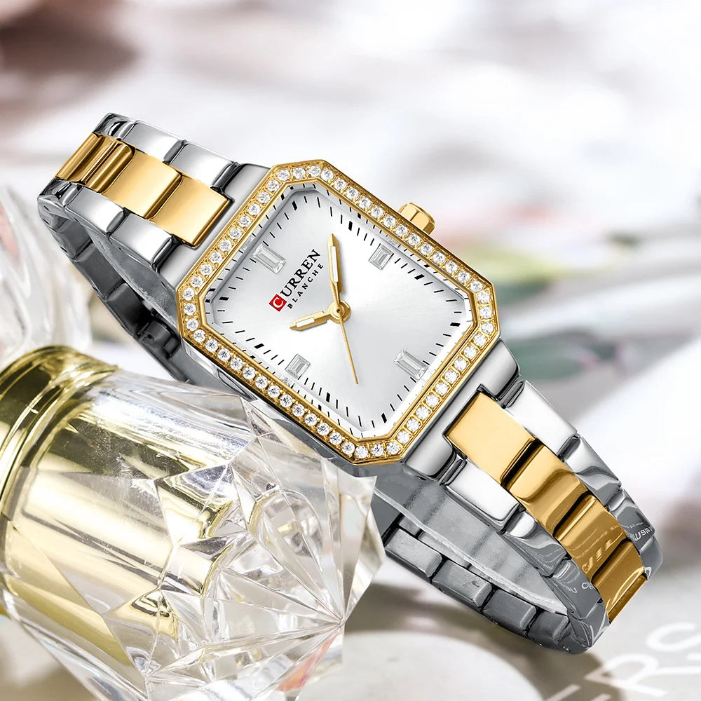 Reloj de pulsera CURREN elegante de cuarzo para mujer, reloj Original de marca superior para mujer, relojes luminosos impermeables de lujo