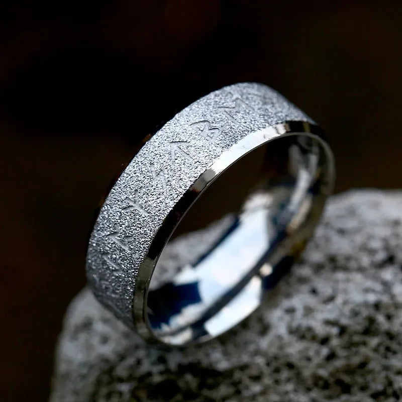 Anillos de runas con amuleto vikingo nórdico de Odin Vintage para hombres, anillo de nudo celta de acero inoxidable fresco, joyería de boda, regalos del Día de San Valentín