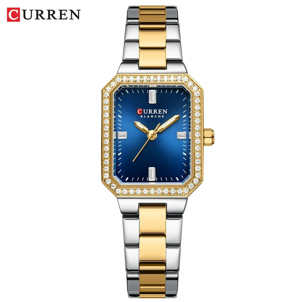 Reloj de pulsera CURREN elegante de cuarzo para mujer, reloj Original de marca superior para mujer, relojes luminosos impermeables de lujo