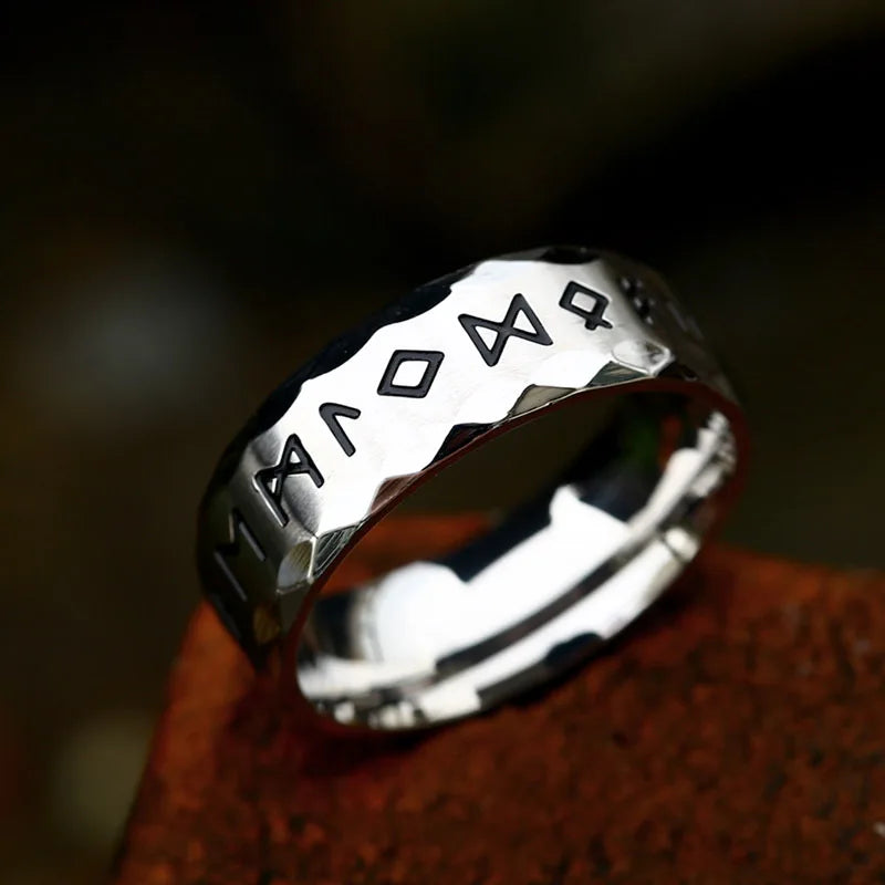 Anillos de runas con amuleto vikingo nórdico de Odin Vintage para hombres, anillo de nudo celta de acero inoxidable fresco, joyería de boda, regalos del Día de San Valentín