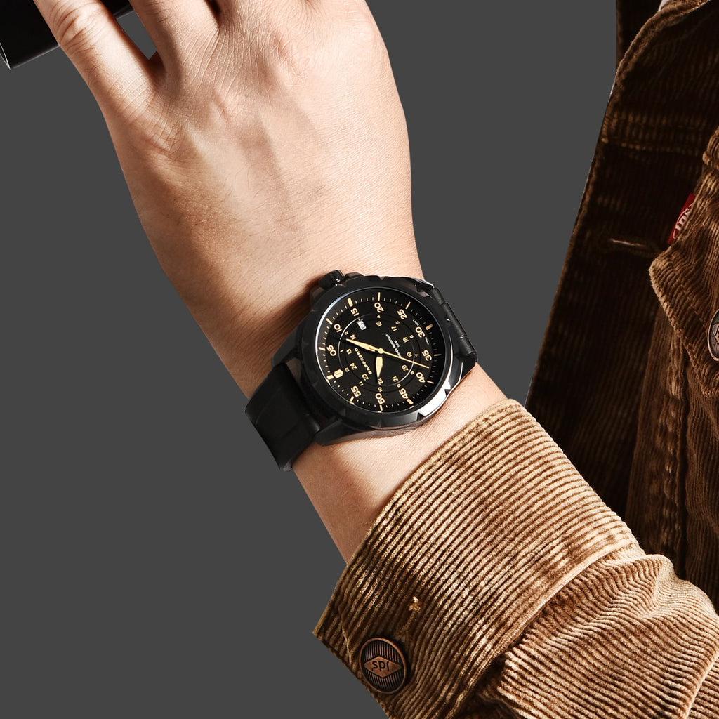 SAPPHERO Reloj Hombre Cuarzo Cronógrafo Deportivo Moda Acero Inoxidable Esfera Azul Pantalla de Fecha Impermeable 50M Estilo Casual Outdoor Reloj Elegante Negocios Lujo Regalo Hombre Uso Diario