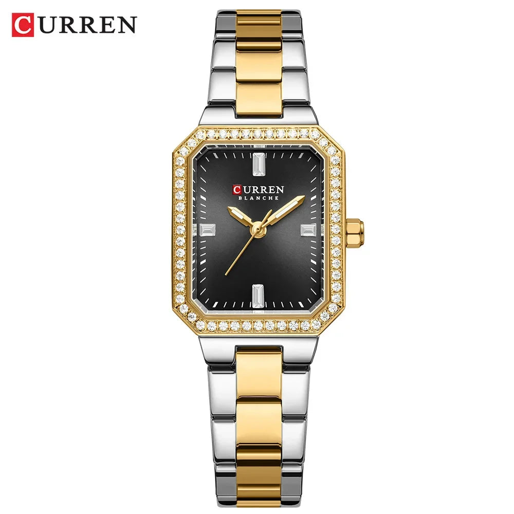 Reloj de pulsera CURREN elegante de cuarzo para mujer, reloj Original de marca superior para mujer, relojes luminosos impermeables de lujo