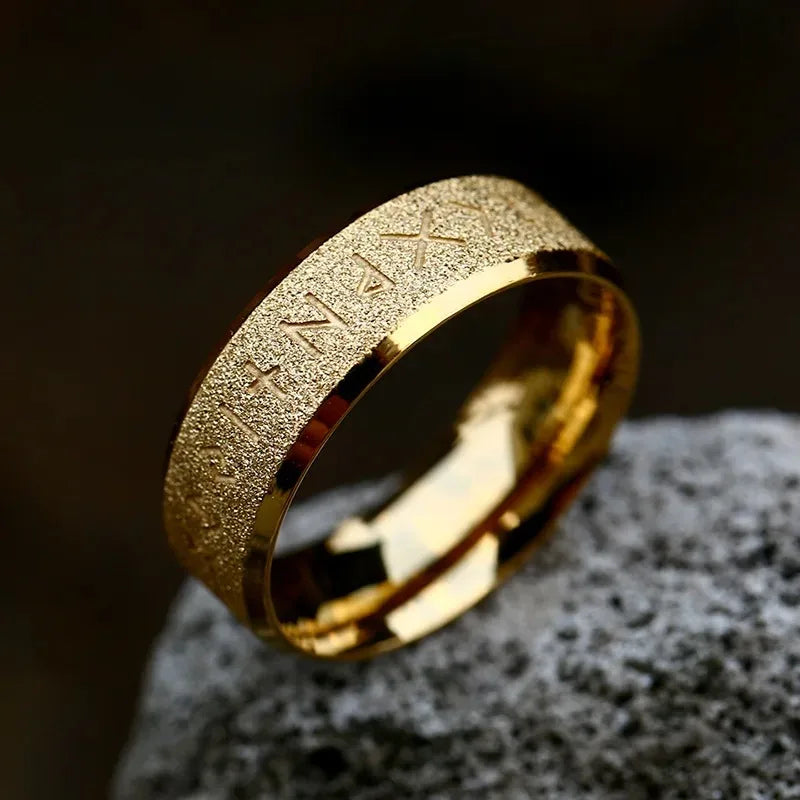 Anillos de runas con amuleto vikingo nórdico de Odin Vintage para hombres, anillo de nudo celta de acero inoxidable fresco, joyería de boda, regalos del Día de San Valentín