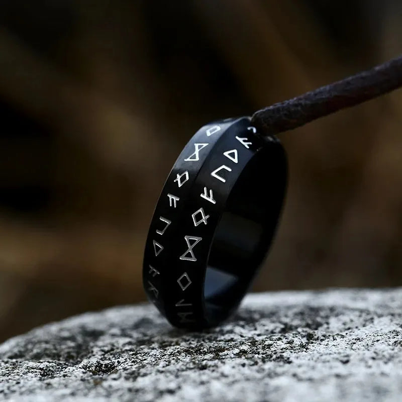 Anillos de runas con amuleto vikingo nórdico de Odin Vintage para hombres, anillo de nudo celta de acero inoxidable fresco, joyería de boda, regalos del Día de San Valentín