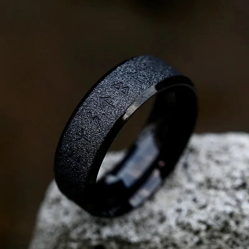 Anillos de runas con amuleto vikingo nórdico de Odin Vintage para hombres, anillo de nudo celta de acero inoxidable fresco, joyería de boda, regalos del Día de San Valentín