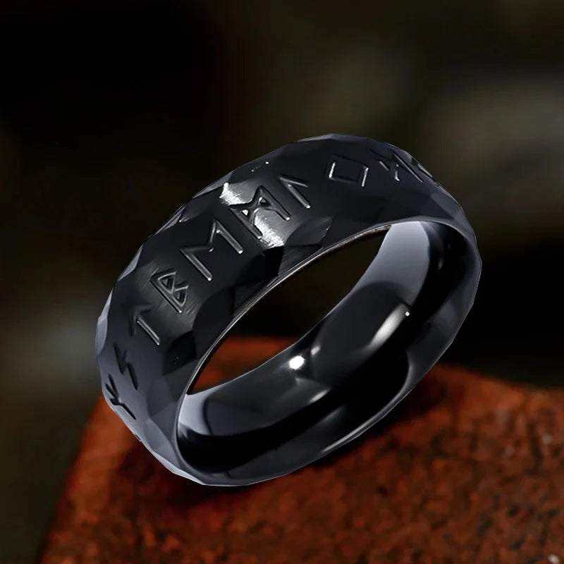 Anillos de runas con amuleto vikingo nórdico de Odin Vintage para hombres, anillo de nudo celta de acero inoxidable fresco, joyería de boda, regalos del Día de San Valentín