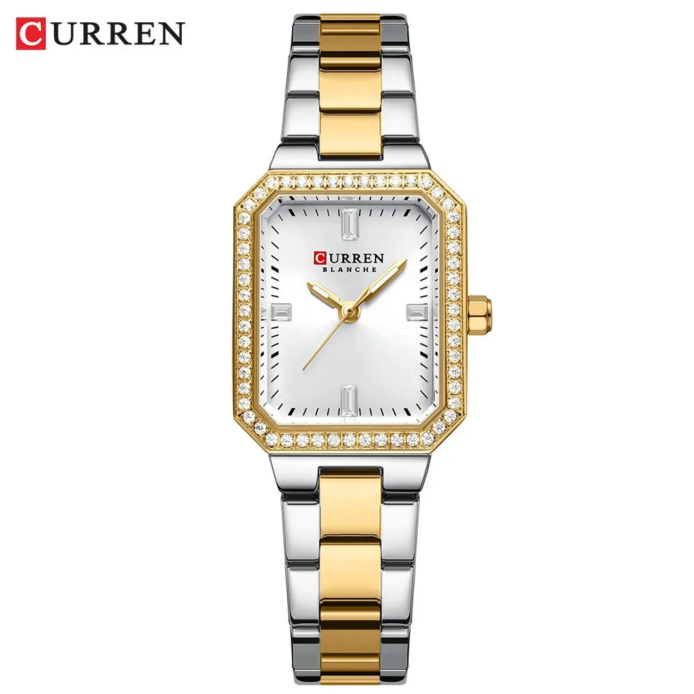 Reloj de pulsera CURREN elegante de cuarzo para mujer, reloj Original de marca superior para mujer, relojes luminosos impermeables de lujo